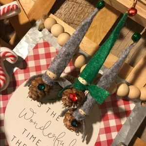 Woodland Gnome Ornaments